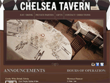Tablet Screenshot of chelseatavern.com